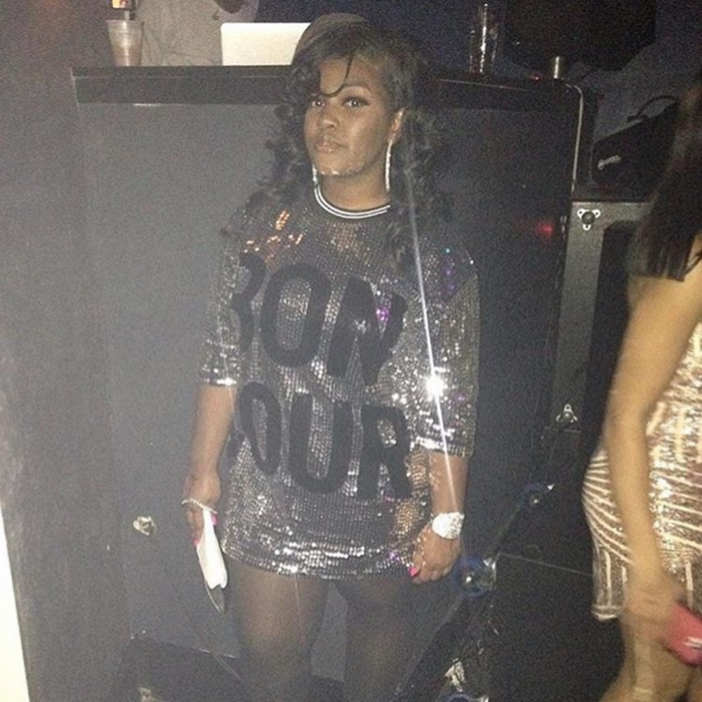 Urbanog Sequin T shirt dress